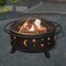 Pure Garden 5-Pc Round Fire Pit Set with Cutouts 50-106 - alternate 1